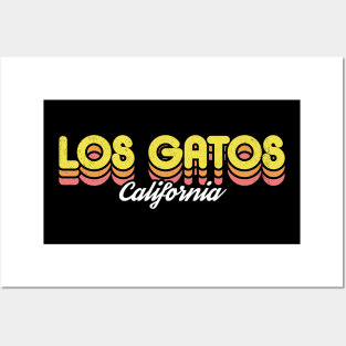 Retro Los Gatos California Posters and Art